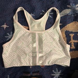 PINK light blue sports bra
